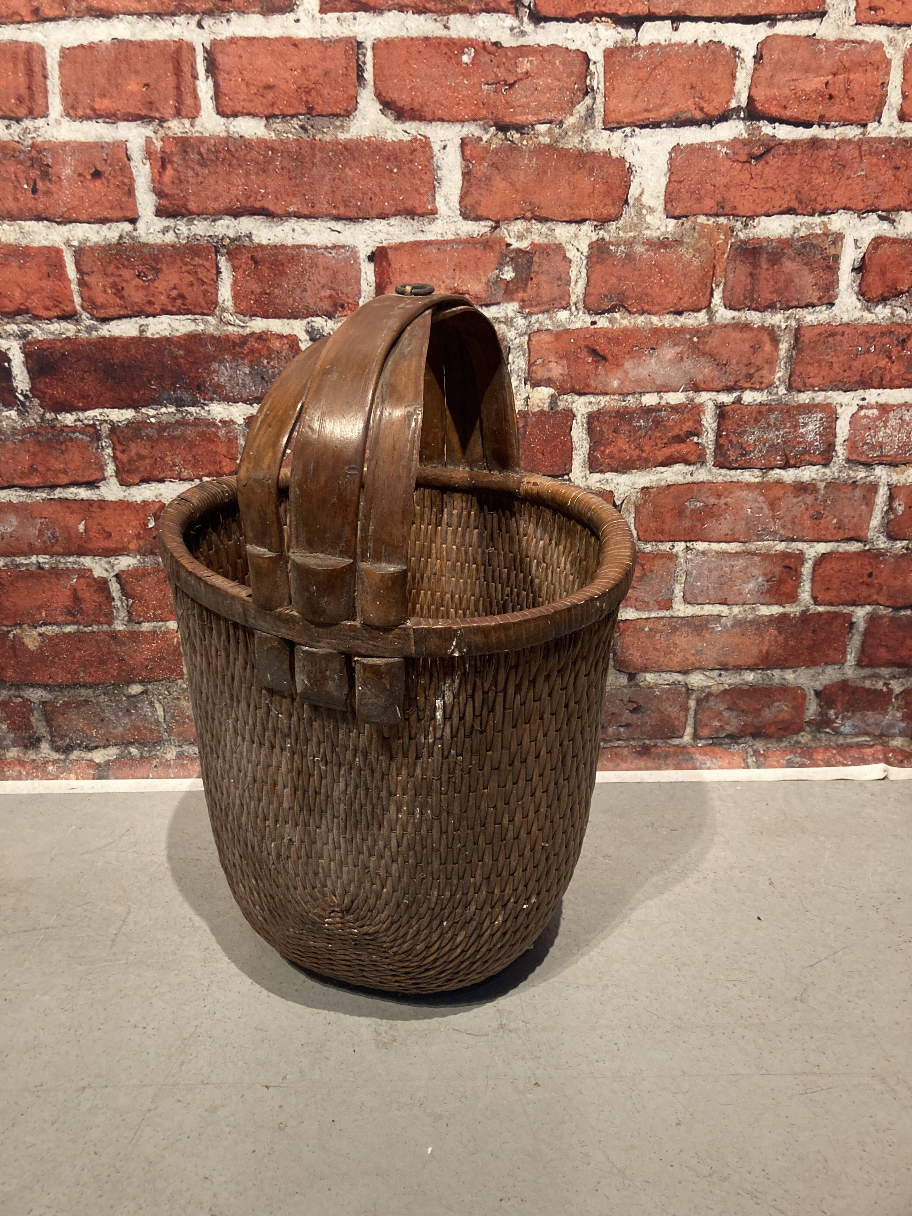 19th century China basket