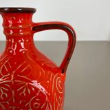 Set of 2 fat lava pottery vase made Bay Ceramics, Germany