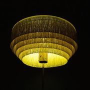 Vintage model G - 110 silk fringe floor lamp by Hans-Agne Jakobsson brass