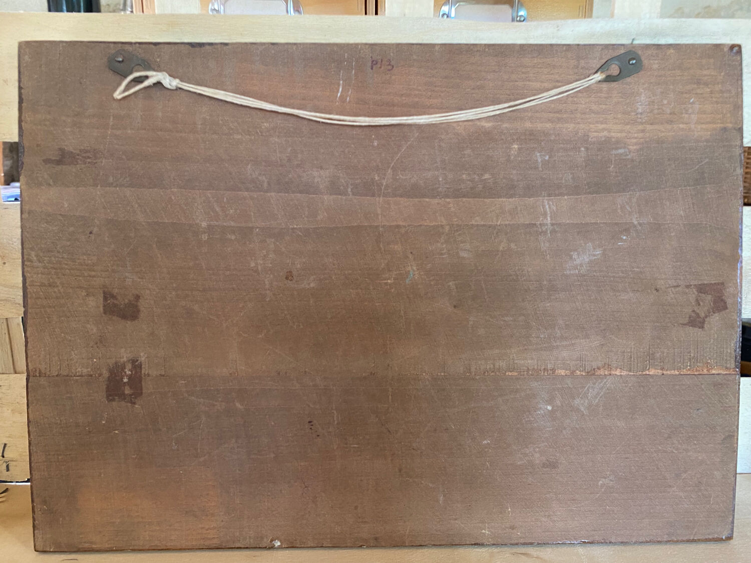 Relief painting signed Guillot mountain village