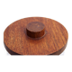 Vintage glass and teak candy box