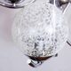 Vintage chandelier in chrome metal and glass 1970