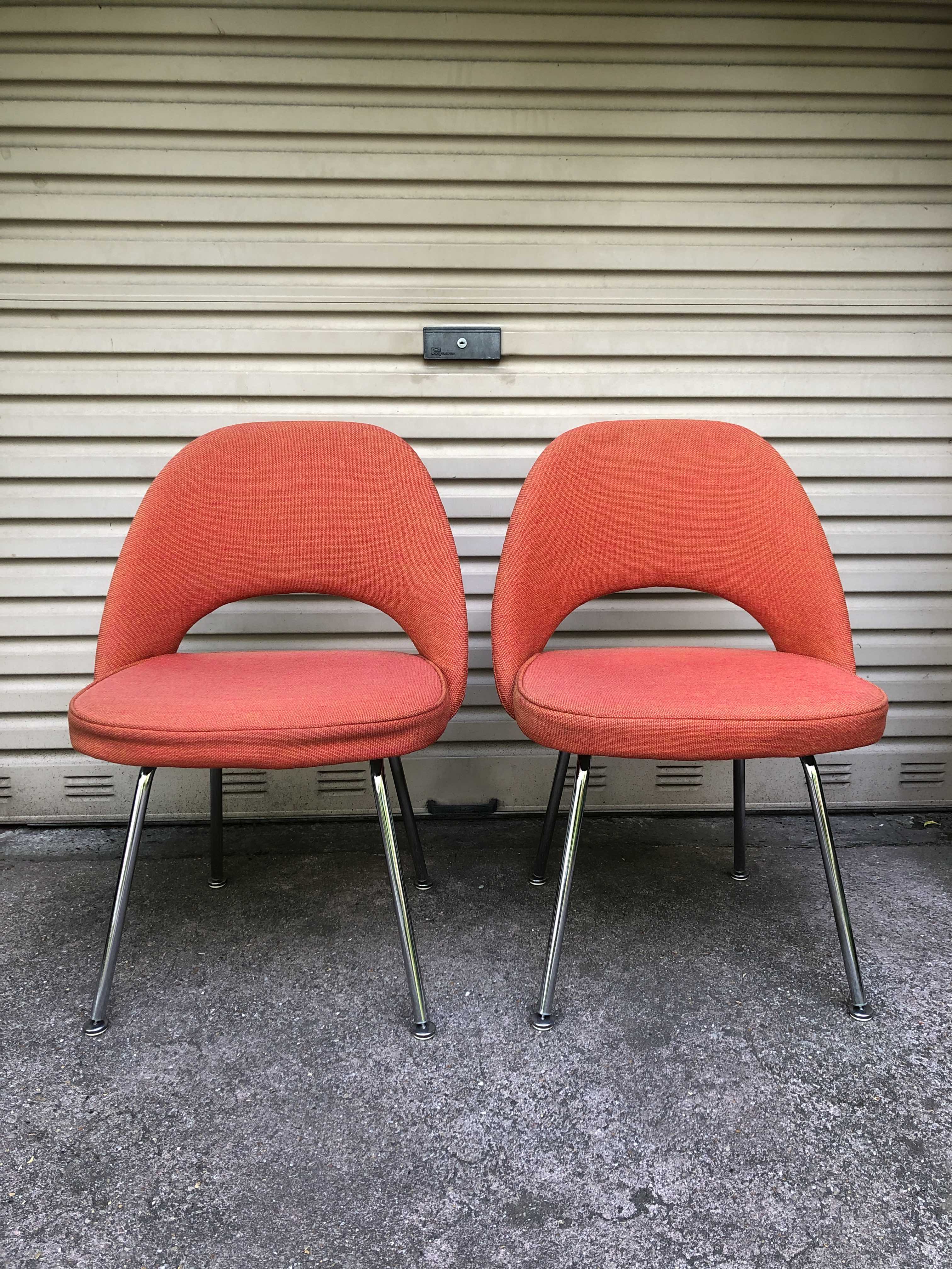 Pair of chairs "Conference" 50's by Eero Saarinen for Knoll