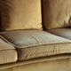 Sofa 3 places velvet mustard