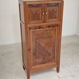 Antique wooden gramophone sideboard Art Deco France 1950