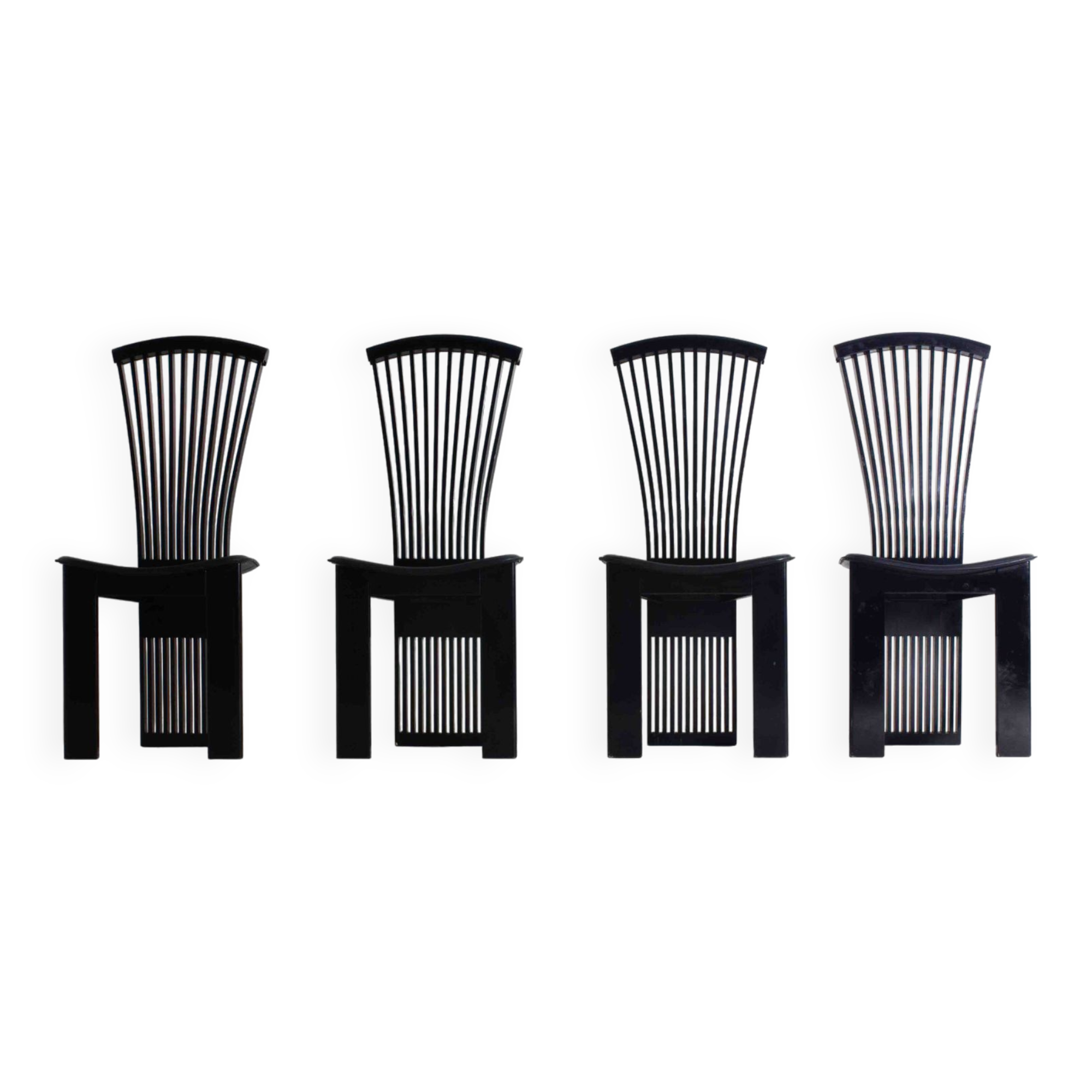 Elegant postmodern dining chairs by Pietro Costantini, Italy 1980s