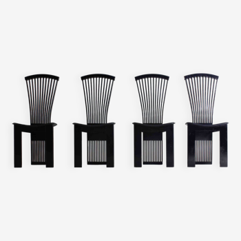 Elegant postmodern dining chairs by Pietro Costantini, Italy 1980s