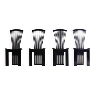 Elegant postmodern dining chairs by Pietro Costantini, Italy 1980s