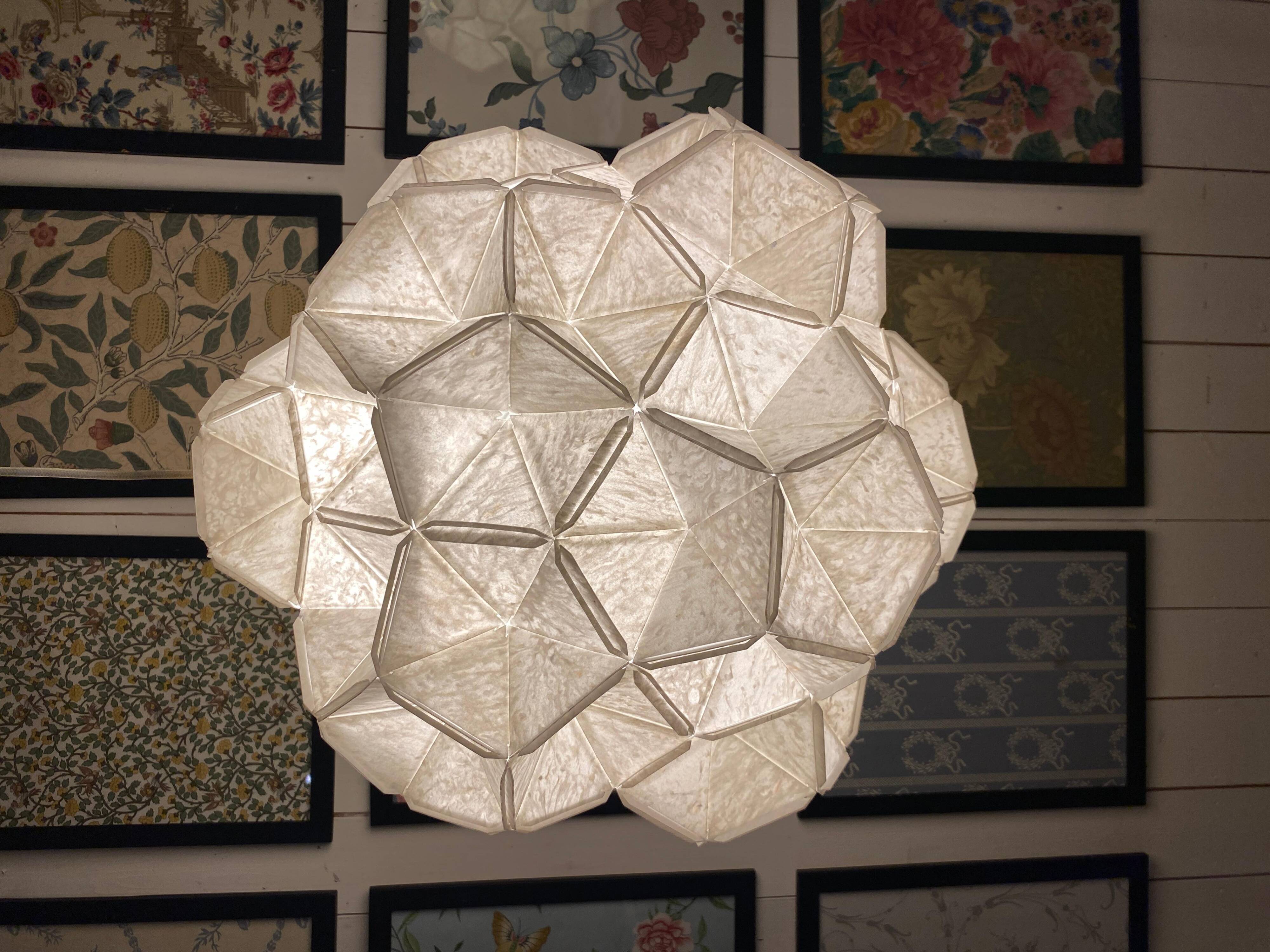 The Moona, Artisan Paper Light Sculpture by Jakob Uhlin for By Republiken