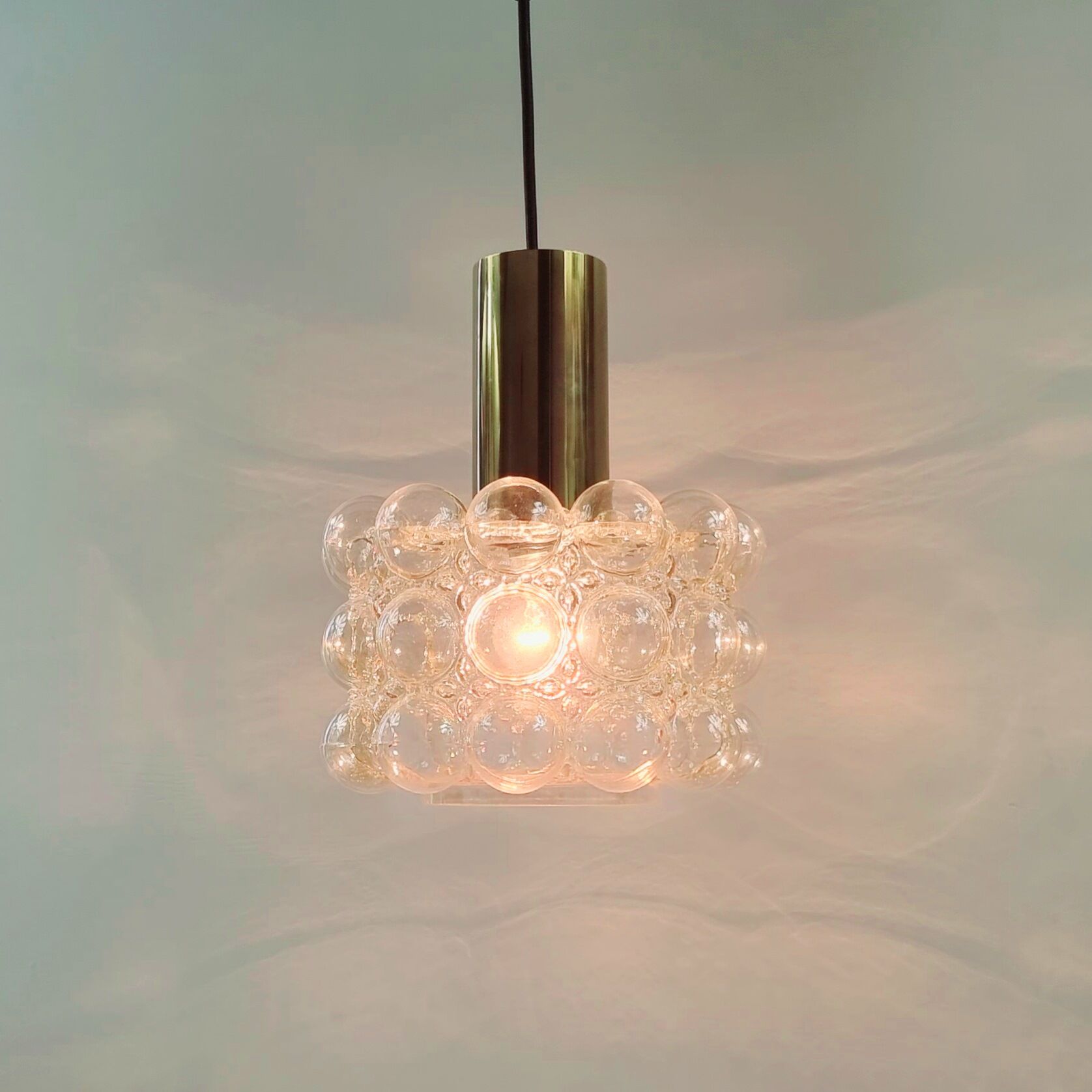 Mid-Century Modern Bubble Glass Ceiling Lamp by Helena Tynell for Limburg, Germany, 1960s
