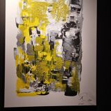 Abstract painting by decorator Erik Huet Alvarez