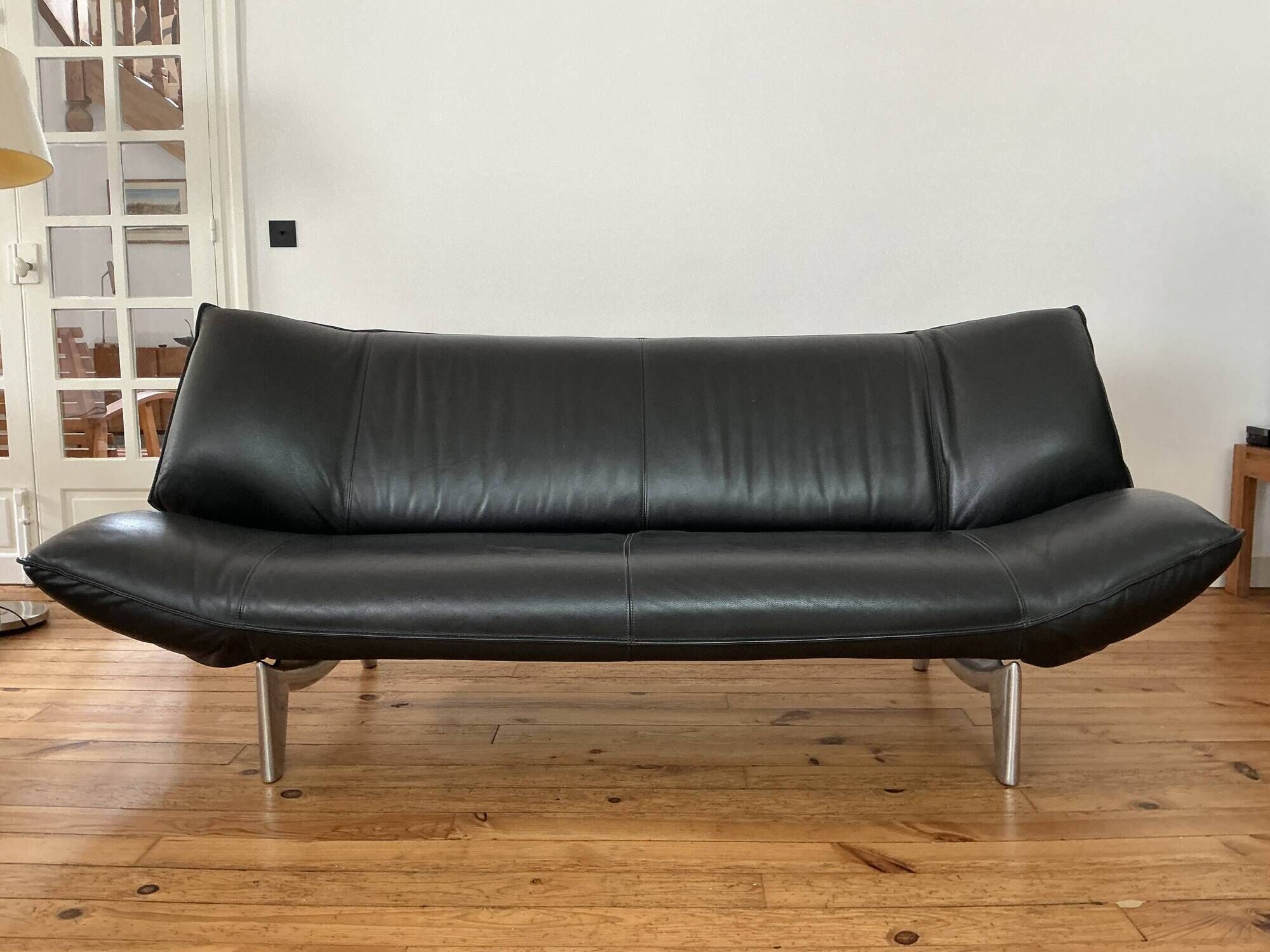 Tango 3-seater sofa Leolux from 2009 in black leather (designer Arn Armgardt)