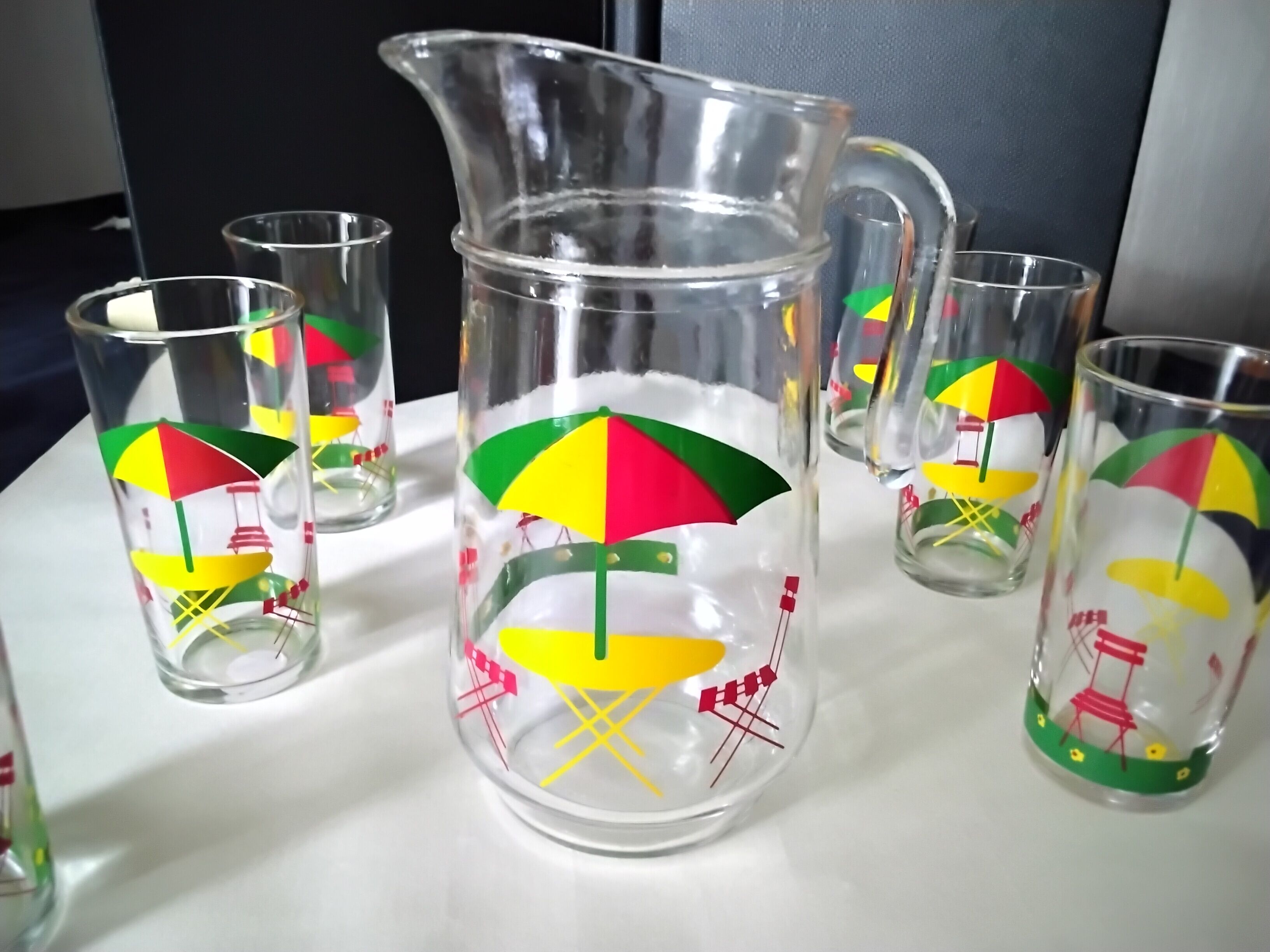 Orange service Screen-printed décor