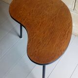 Scandinavian side table shaped bean with three feet
