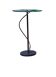 Table d'appoint en verre Artelano au design vintage français postmoderne.