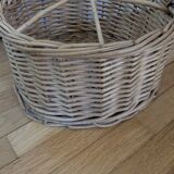 Wicker bottle basket