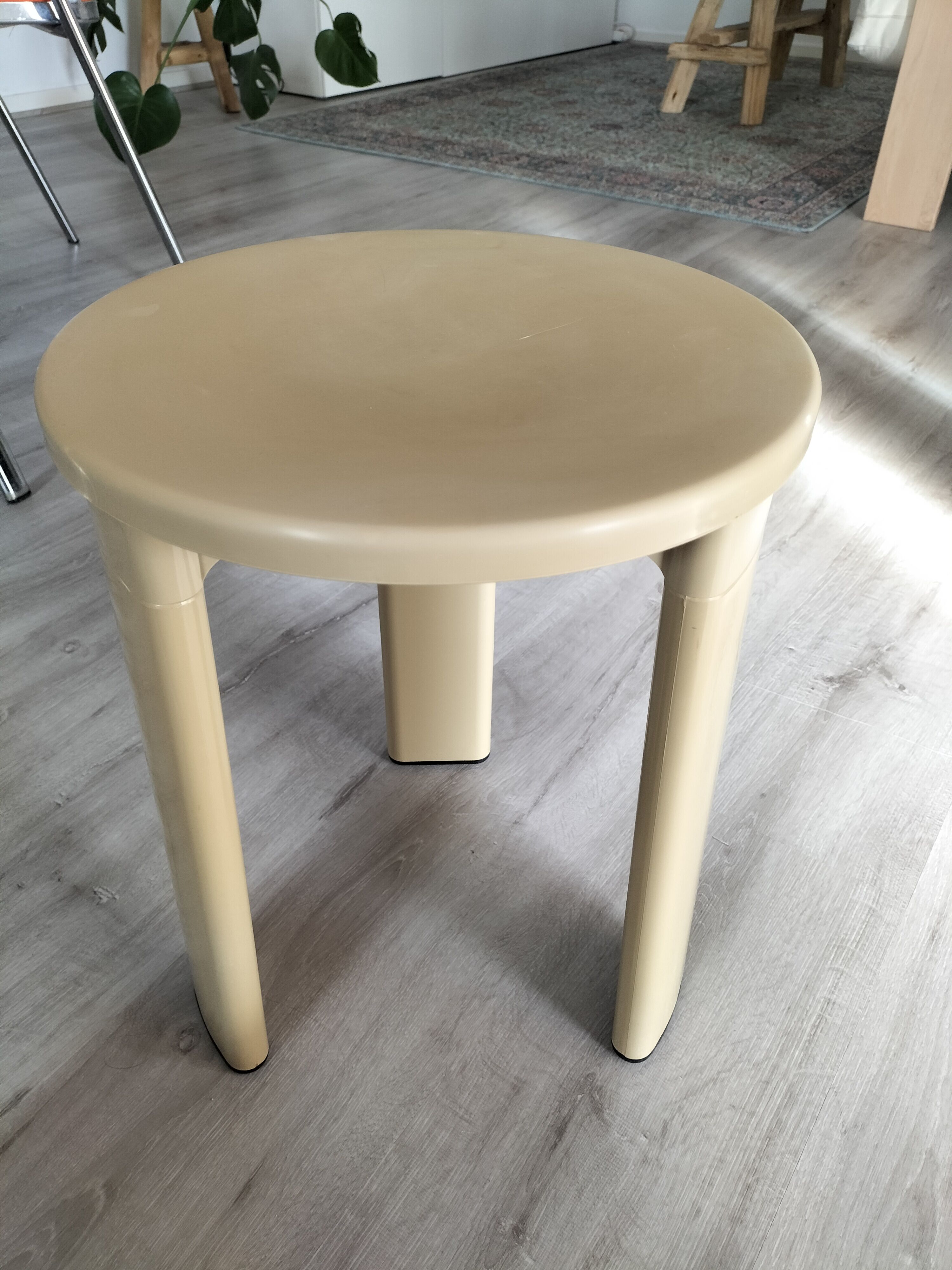 Plastic tripod stool