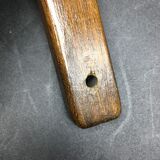 Hand-facing mirror in vintage wood year 70