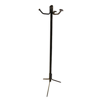 Ancien Porte-Manteau Acier Forgé Soudé Art Populaire Rustique Vintage Industriel