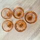 Set of 5 Luminarc pink glasses