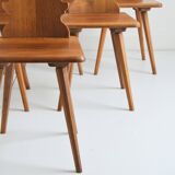 6 Swedish Brutalist chairs, 1960