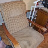 Timber reclining arm chair