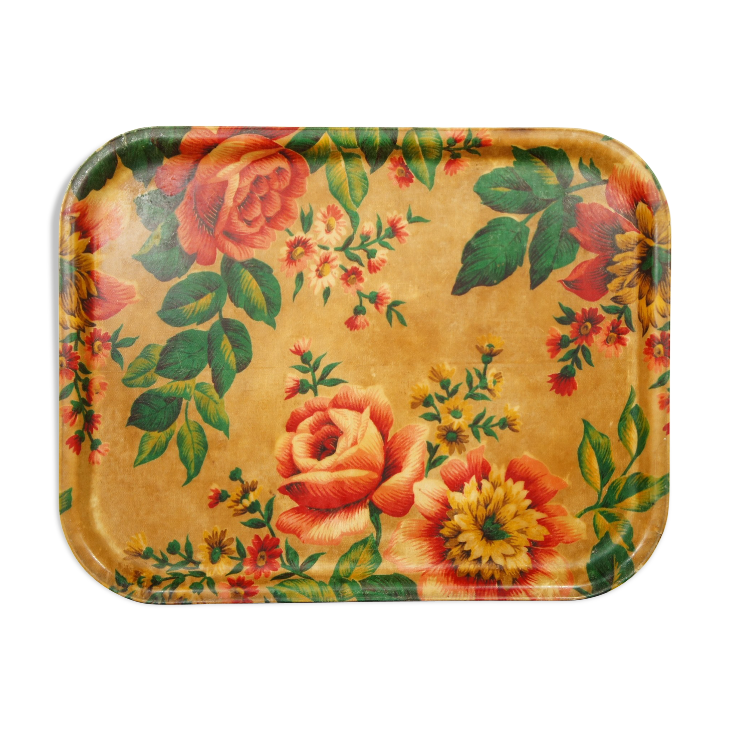 Flowery resin tray