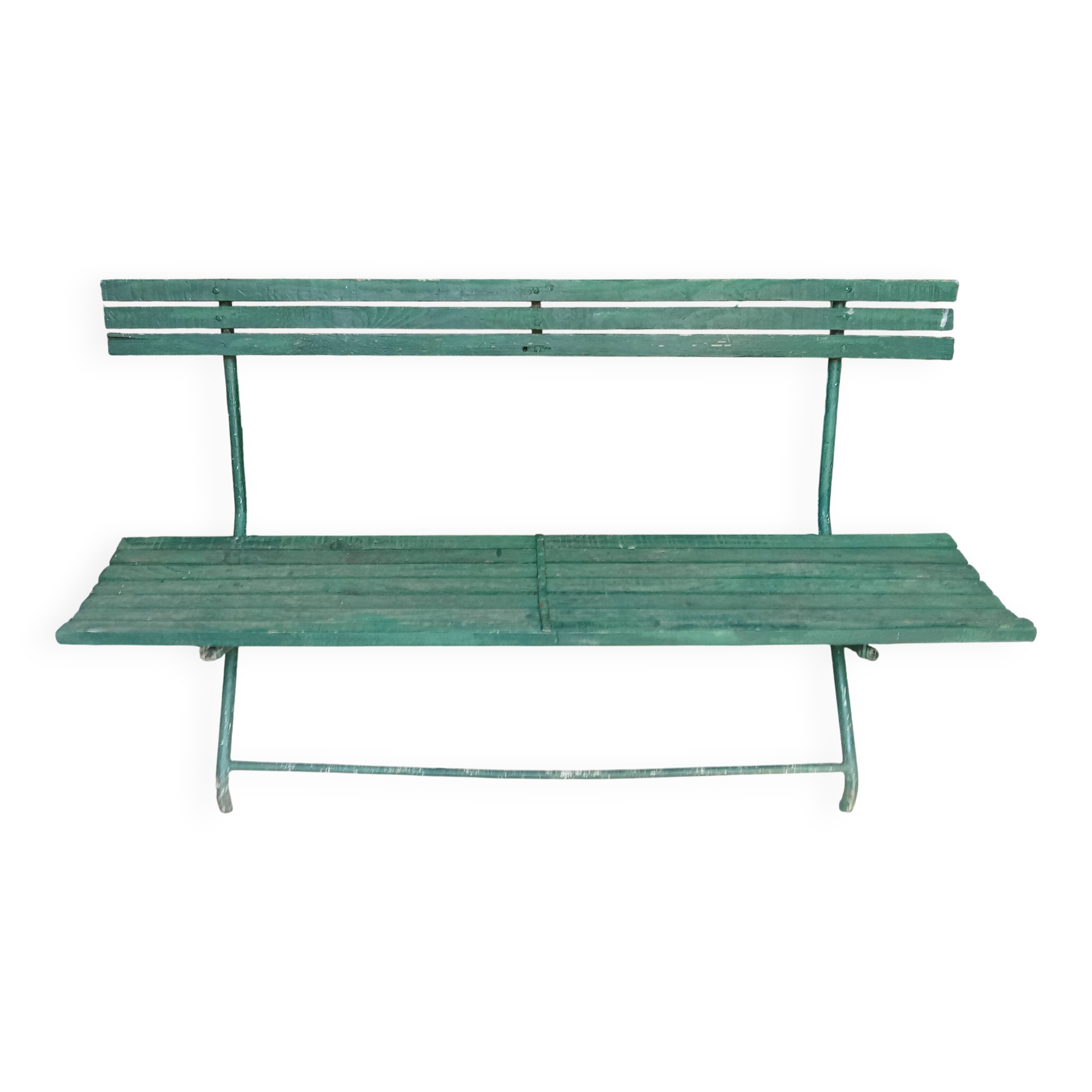 Antique folding garden bench.