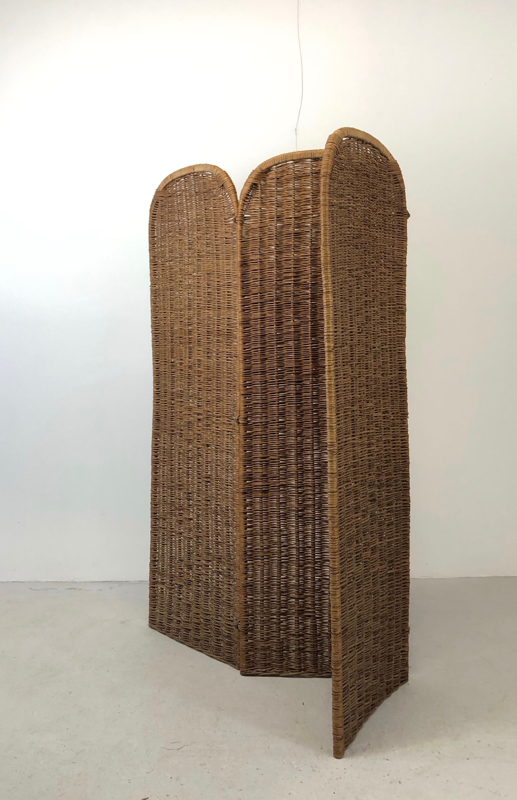 Vintage wicker screen