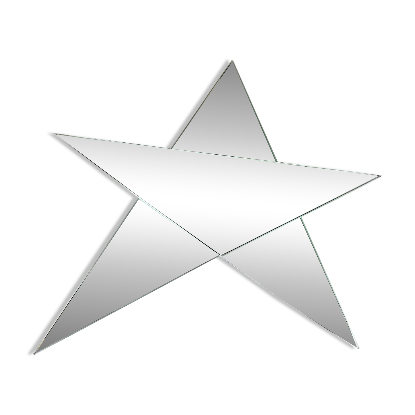 Vintage mirror Mathias Creation – Star – 1970s – Made in France