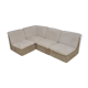 Mid-century 2-color corduroy modular sofa, 1970