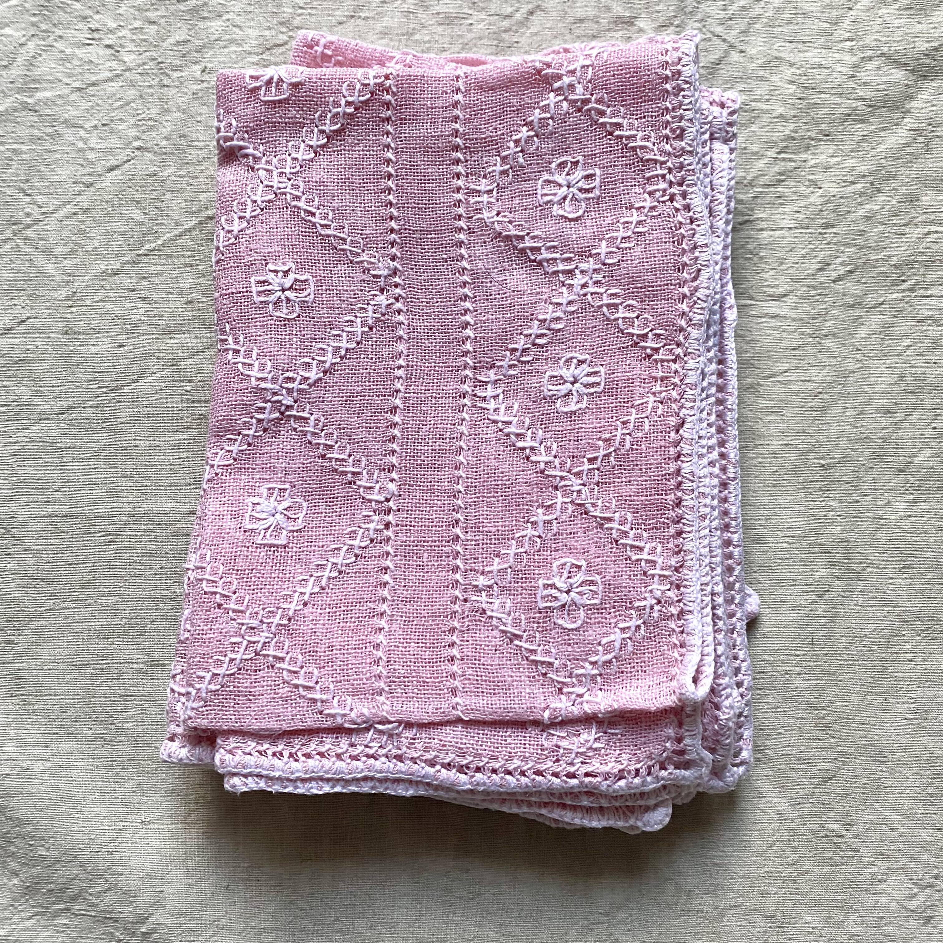 Openwork embroidered napkins