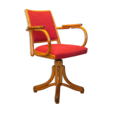 1950's Bentwood Swivel Armchair by Ligna Prague