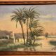Old painting, orientalist landscape, signed George 20th century