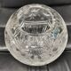 Vintage Ball Vase in Cut Crystal Violetta , Poland