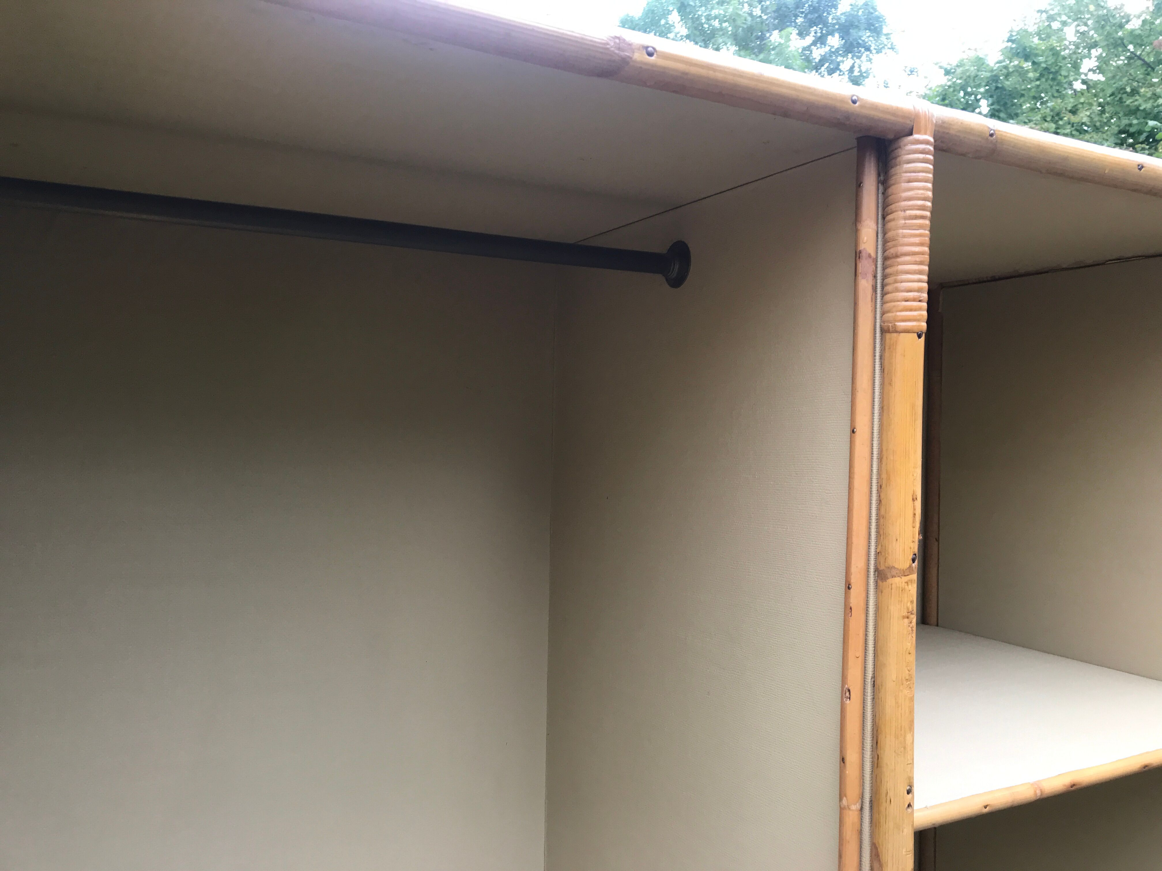 Vintage rattan cabinet