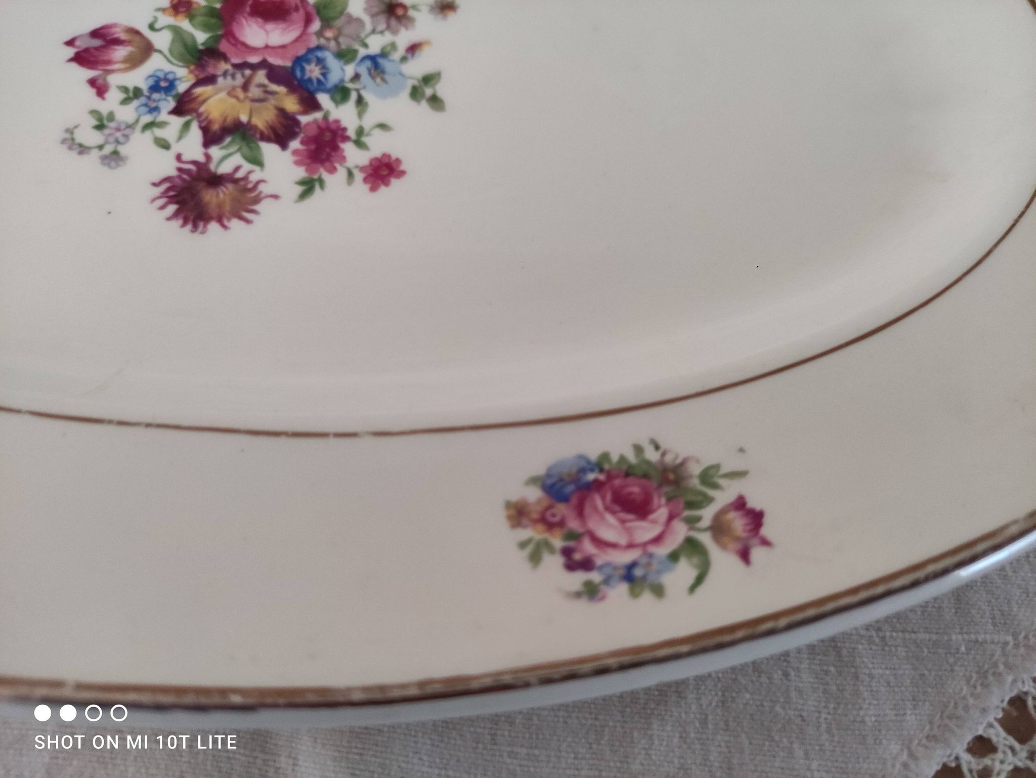 Sarreguemines oval dish, Guy model