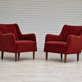 2 fauteuils, velours