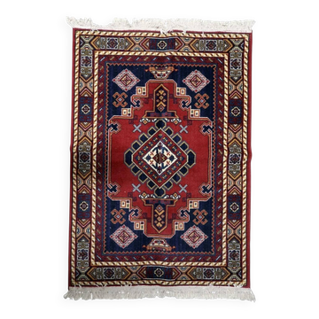 Vintage European Persian-style Shiraz rug 100 cm x 142 cm 1950s - 1C1232