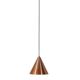Mid-century cone pendant lamp / copper / aluminium / Danish modern design / 1960s