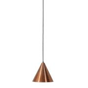 Mid-century cone pendant lamp / copper / aluminium / Danish modern design / 1960s
