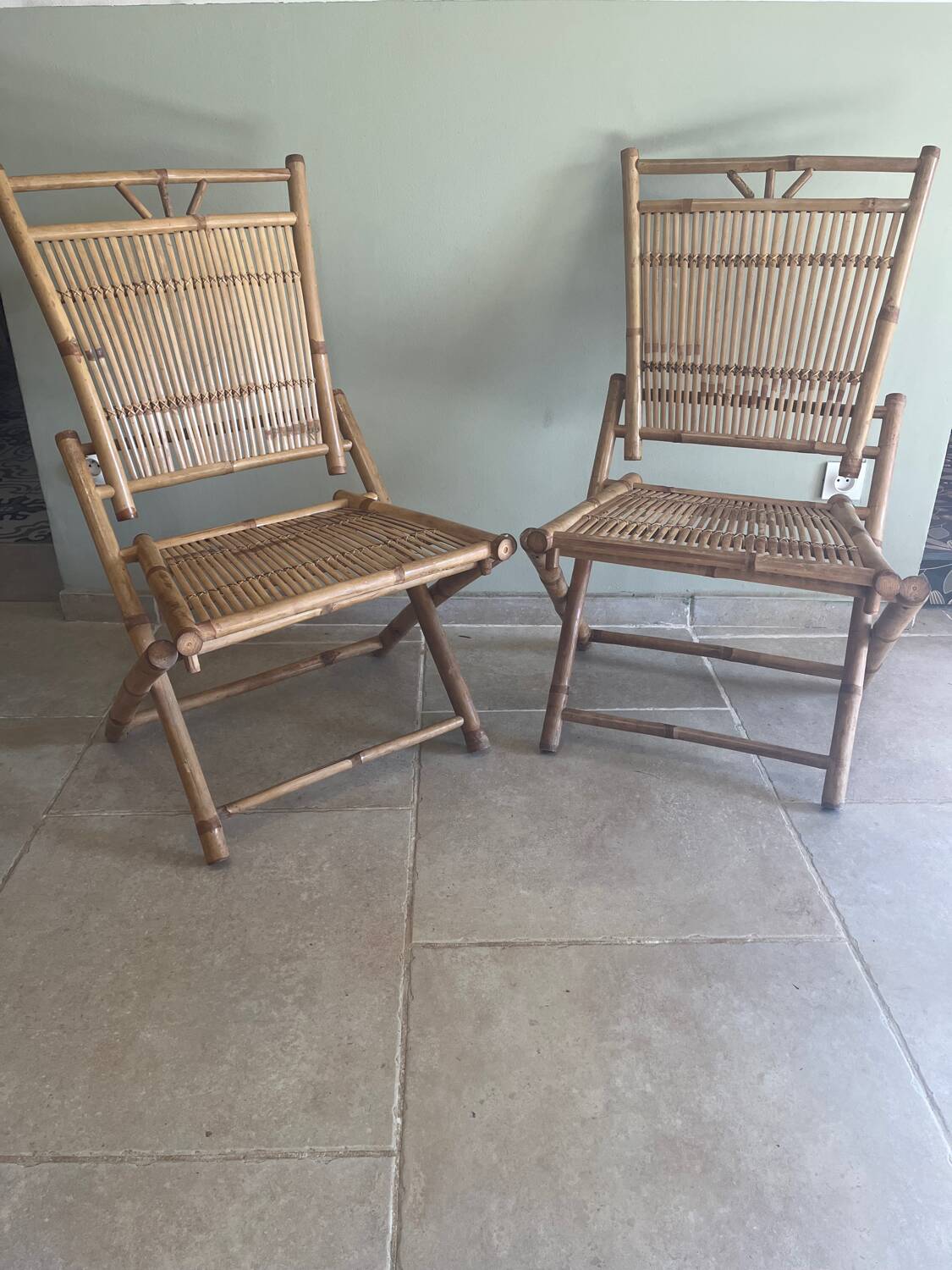 Bamboo table and chairs