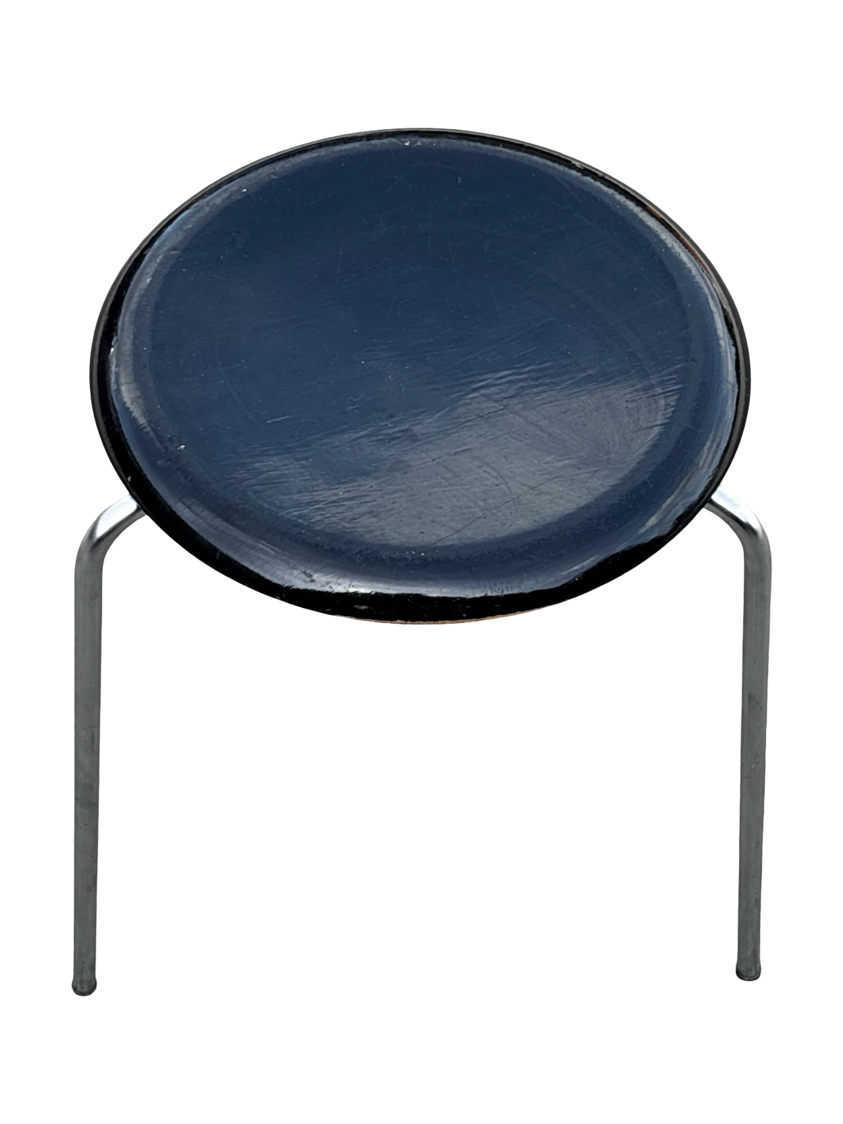 Vintage Fritz Hansen Dot Stool Arne Jacobsen Danish Design