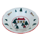 Empty pocket bowl Mason's Christmas Village ironstone