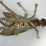 Fly ashtray brass 70s