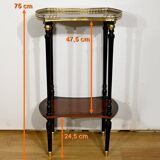 Double-Top Flying Table in Mahogany and Ebonized Pear Wood, Napoleon III Style – 1930