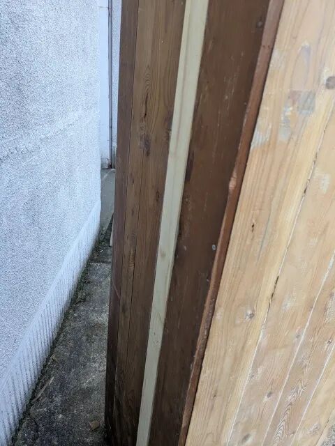 Small wardrobe in natural wood