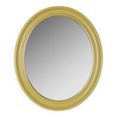 Vintage 1970s green plastic wall mirror, Carrara Matta design