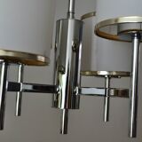 Sciolari 4-light chrome and rhodium lustre from the 1970s.