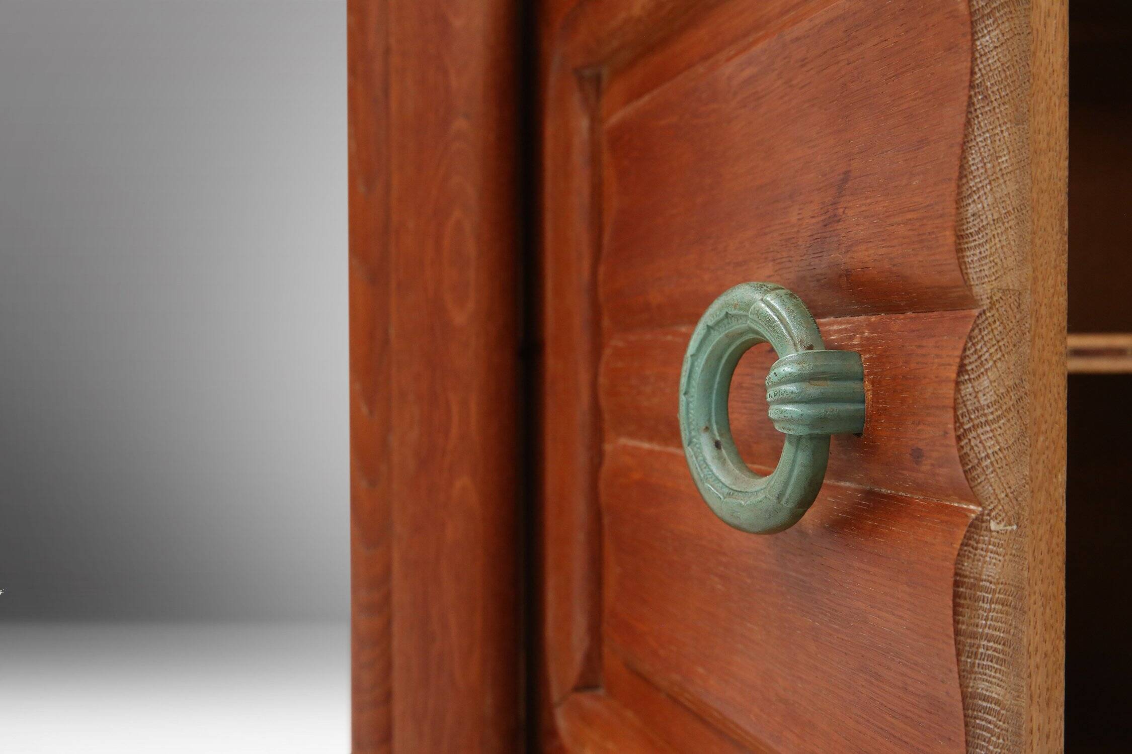 Art Deco Vitrine Cabinet Attributed to Gaston Poisson, France 1940s